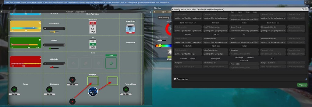 Alligner Les Elements Dans Un Tableau Utilisation Du Core De Jeedom