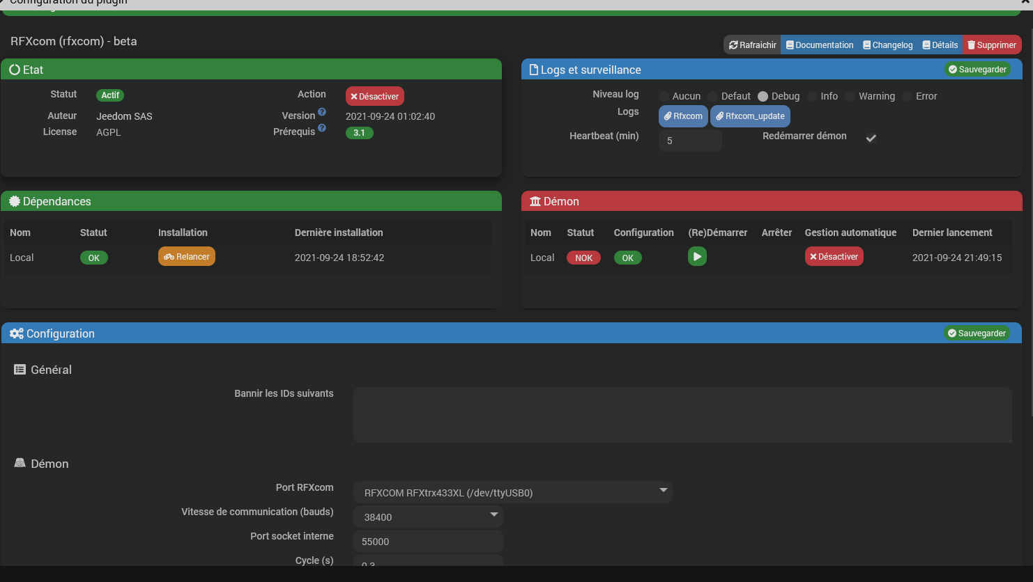 Rfxcom Homecontrol Protocole Domotique Communaut Jeedom