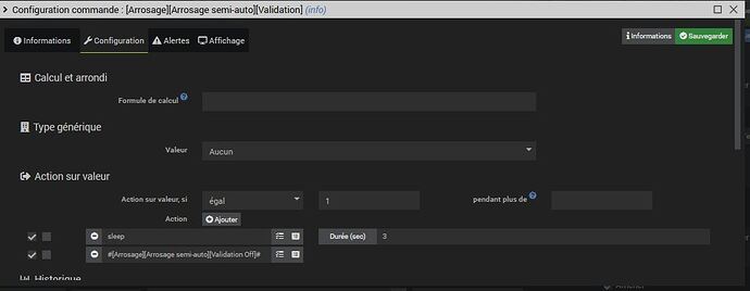 config des cdes validations