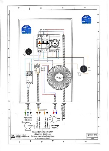 Schema coffret electrique piscine