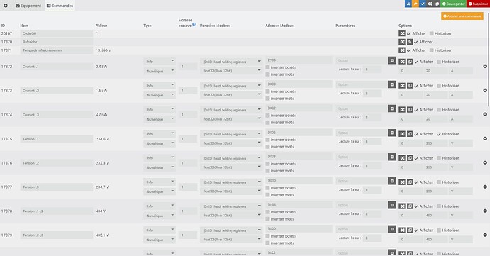 Compteur schneider modbus nouvelle config