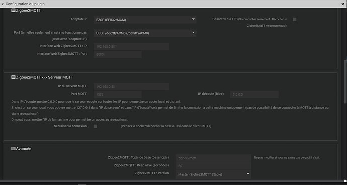 Configuration zigbeelinker