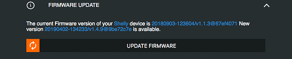 008 Shelly Update Firmware