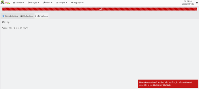 échec réinstall plugin rfxcom