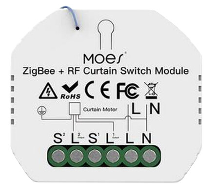 Tuya-Moes (Zigbee+RF) Curtain Switch Module