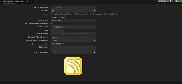 2024-11 Config équipement JMQTT ESP32