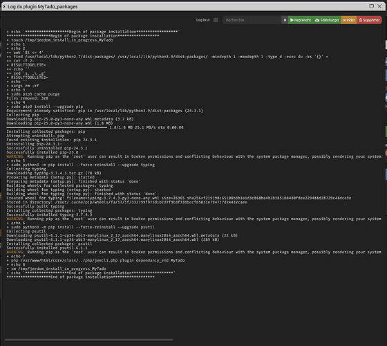 Log MyTado_packages