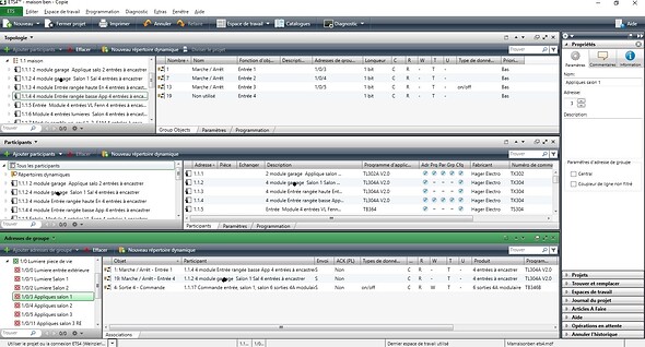 Parametrage inter applique 1 ETS