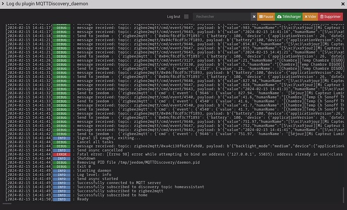 Logs MQTTDiscovery_deamon