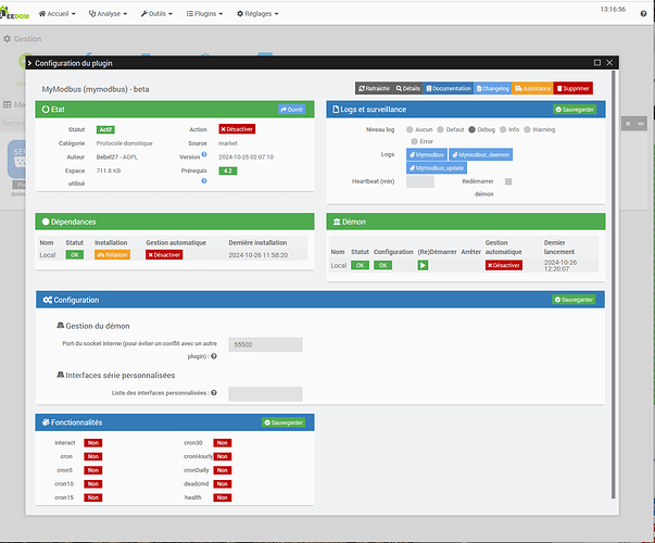 Configuration plugin