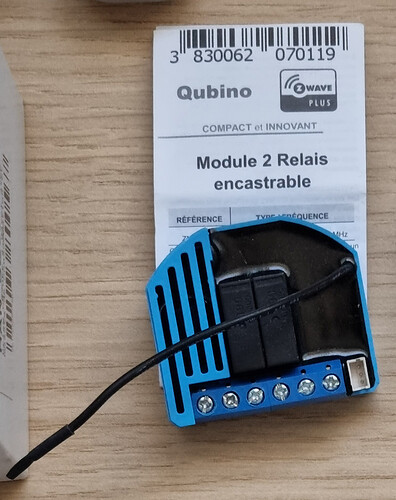 Z-Wave - Micro-module double sortie avec mesure consommation - QUBINO ZMNHBD1