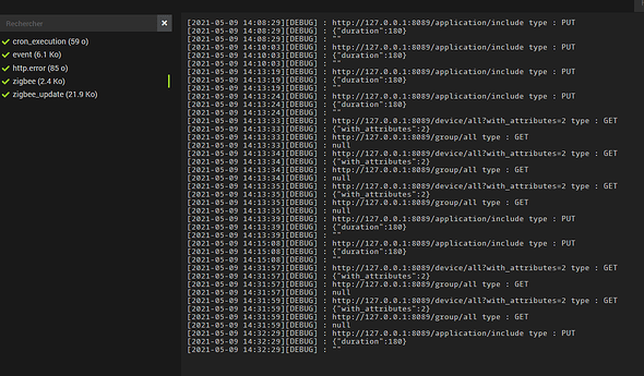 log zigbee