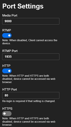 ports settings 1
