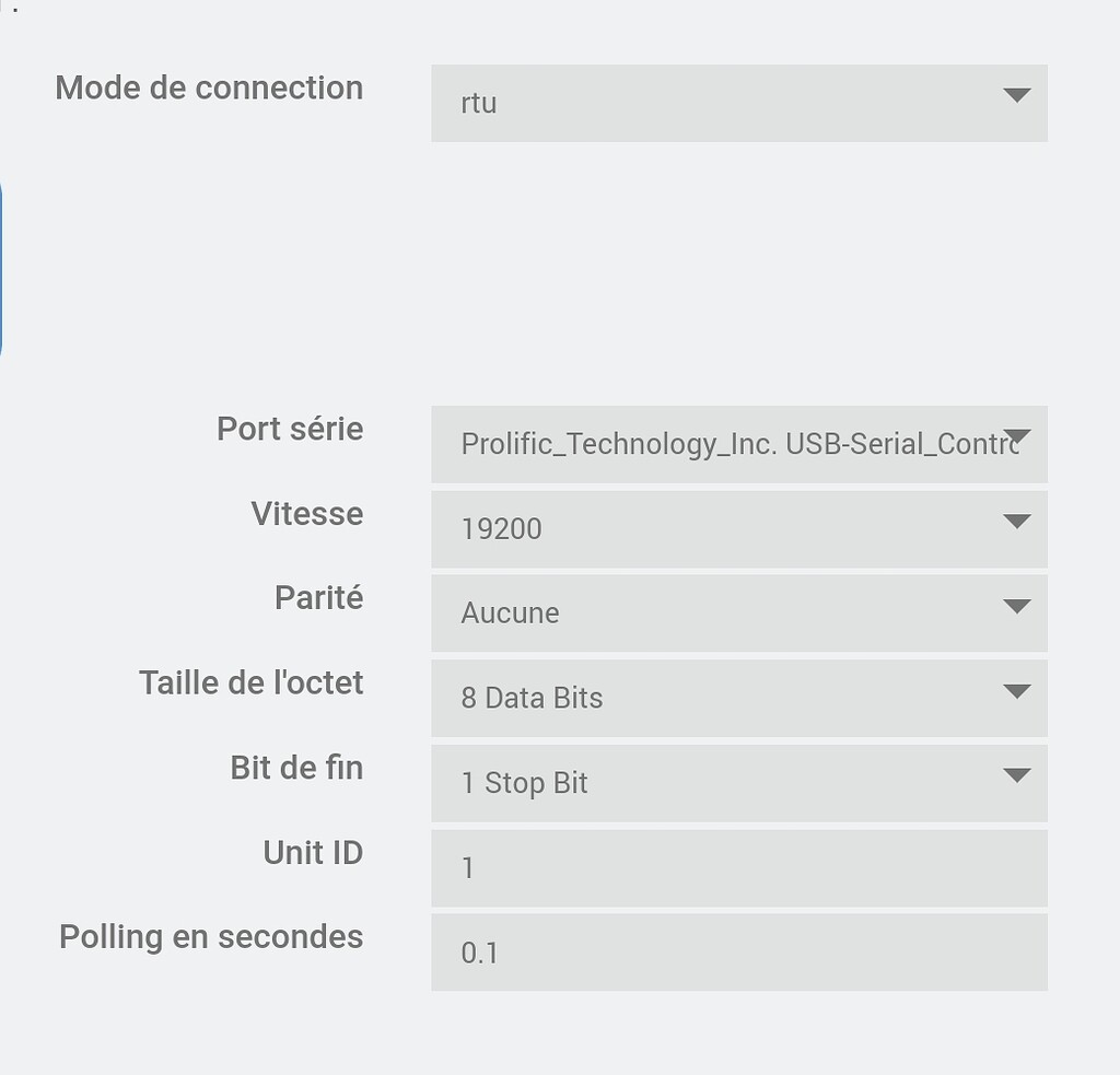 Modbus rtu protocole domotique communaut jeedom