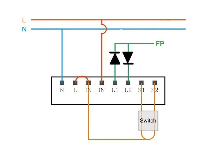 Cablage module Zigbee fil pilote