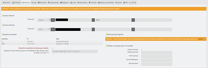 Configuration réseau