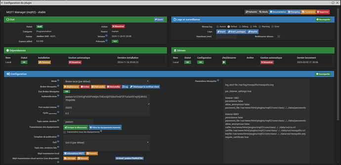 config MQTT manager