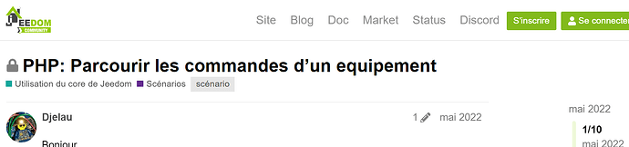 Parcourir les Commandes