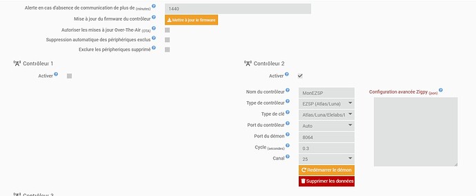 Config Zigbee