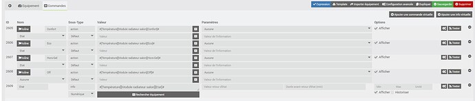 commandes virtuelles
