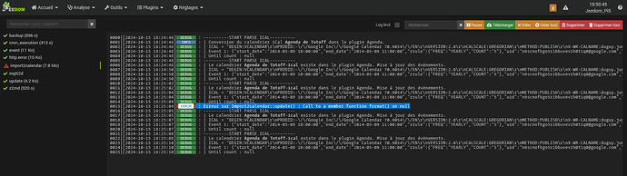 Screenshot_ Logs - Jeedom