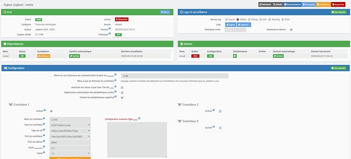 config pluggin zigbee1