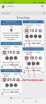 Problème diminution Temp