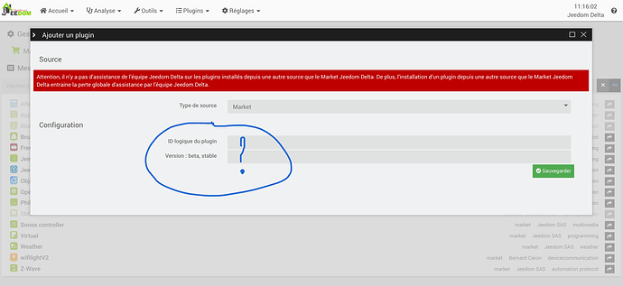 rfxcom quoi ecrire dans  id logique et version