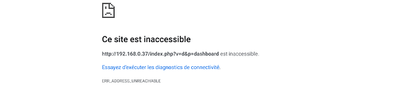 jeedom inaccessible