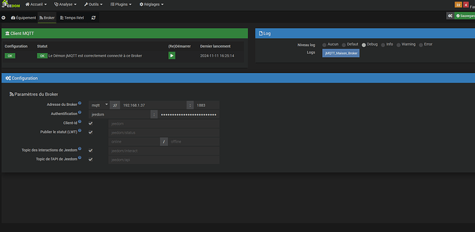 2024-11 Config BROKER  JMQTT ESP32