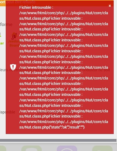Installer stable erreur