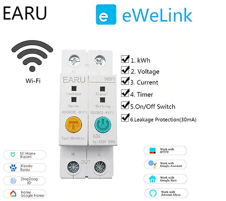 Disjoncteur Wifi paramétrable qui fonctionne sous l'application Ewelink -  Objets connectés - Communauté Jeedom
