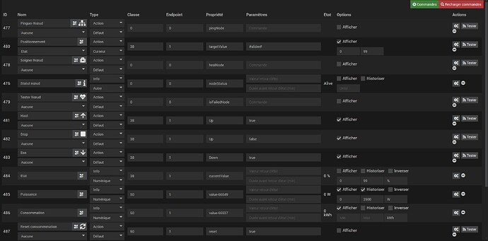 05 commandes