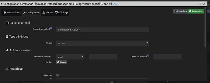 Config cde heure départ 2
