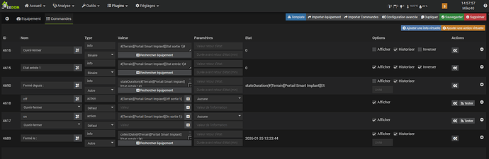 Virtuel commande Implant