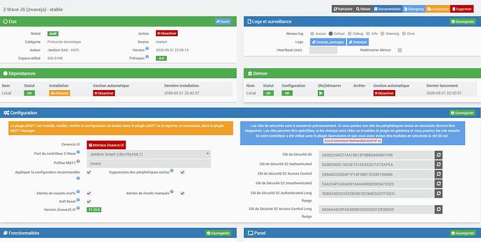 Configuraiton ecran
