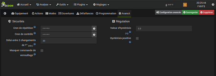 config avancé