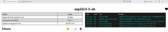 jeedom-ESPHome-esp32c3-web-server