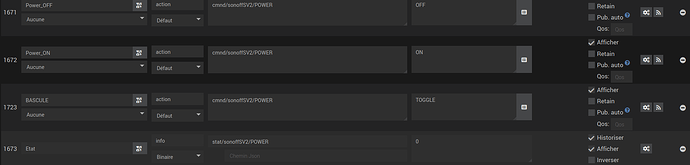 jMQTT commande et etat