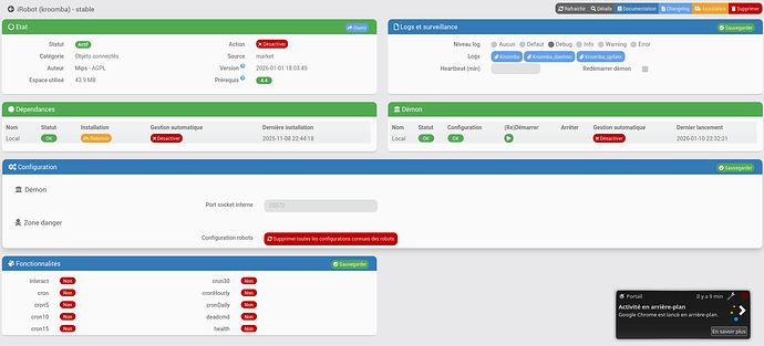 Jeedom - Config plugin