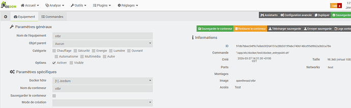 jeedom-Matter-docker-conteneur-otbr-27032026