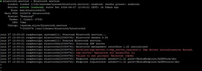 rpi statu ble B