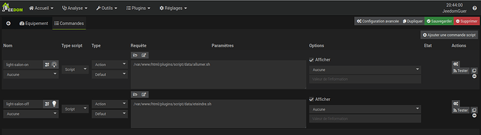 jeedom-script-appel