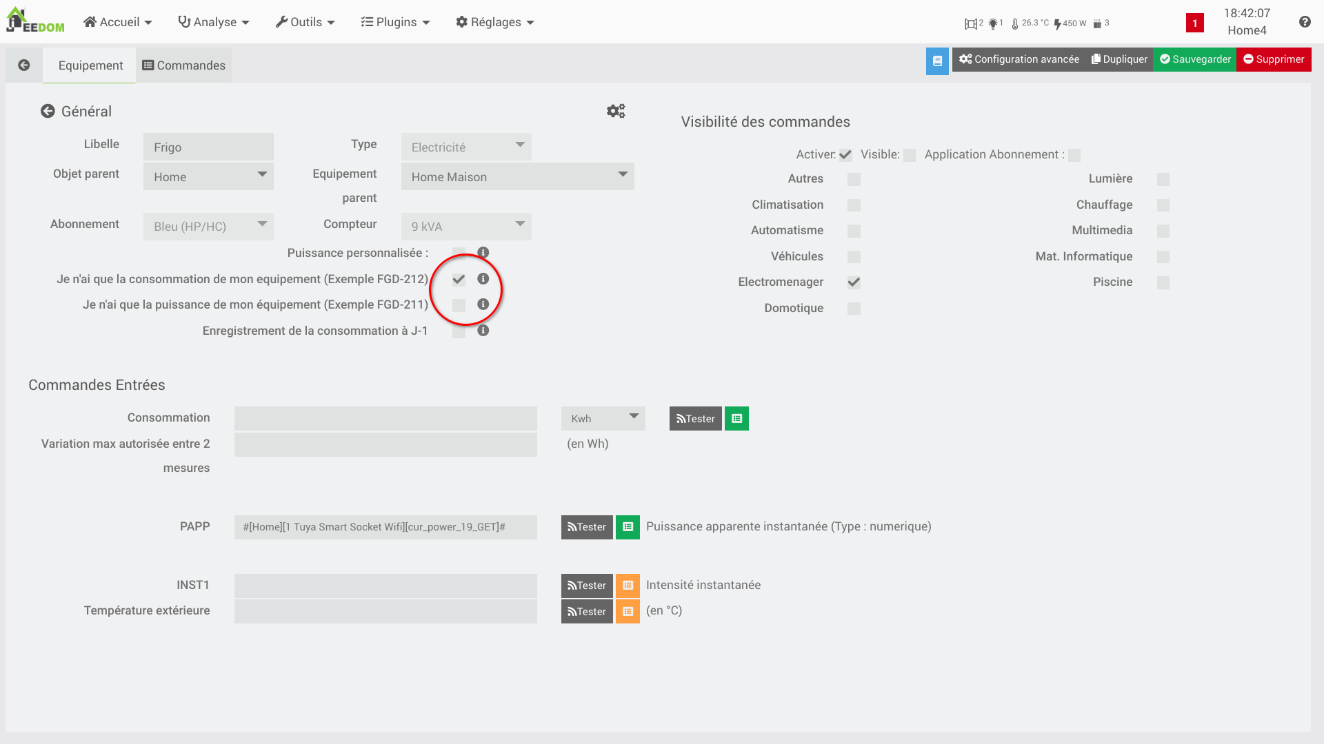 [Feature request] Intégration de la consommation (kWh) à partir de la