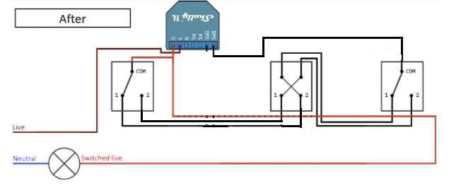 Branchement Shelly 1 sur interrupteur sans neutre - Discussions Générales -  Communauté Jeedom