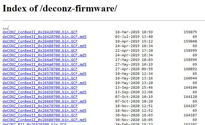 deCONZ Firmware