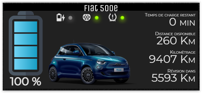 Voiture communicante: Nouvelle Fiat 500 : tableau de bord numérique et  UConnect Live