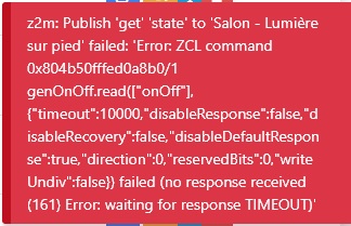 zigbee error