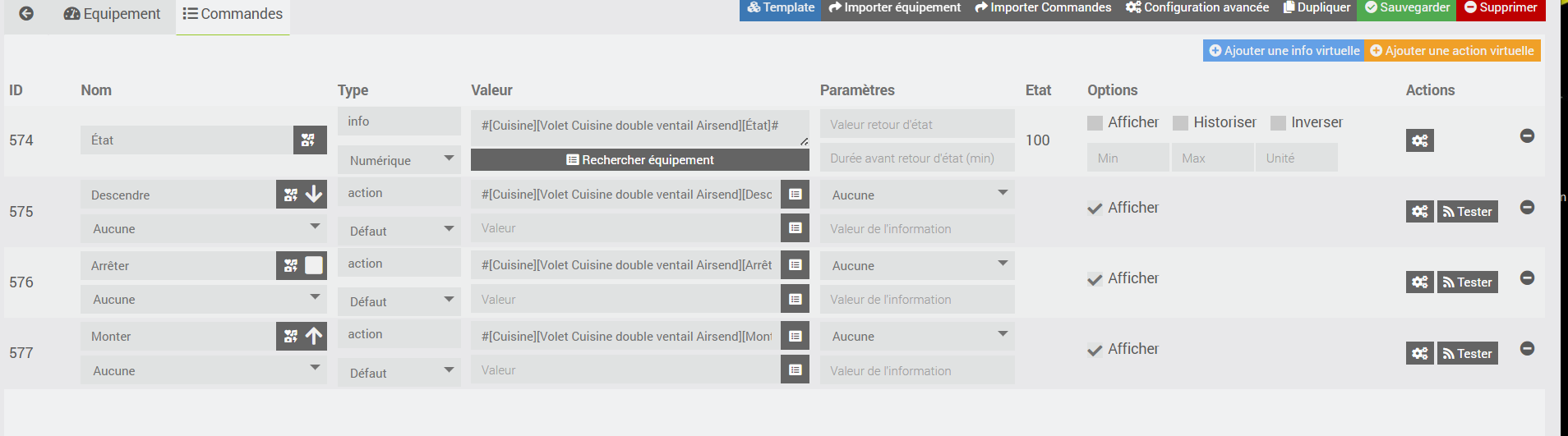 Création widget 3 boutons volet roulant - Widgets - Communauté Jeedom