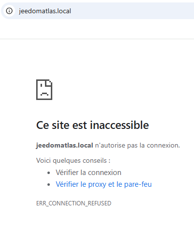 refus accès jeedomatlas_local